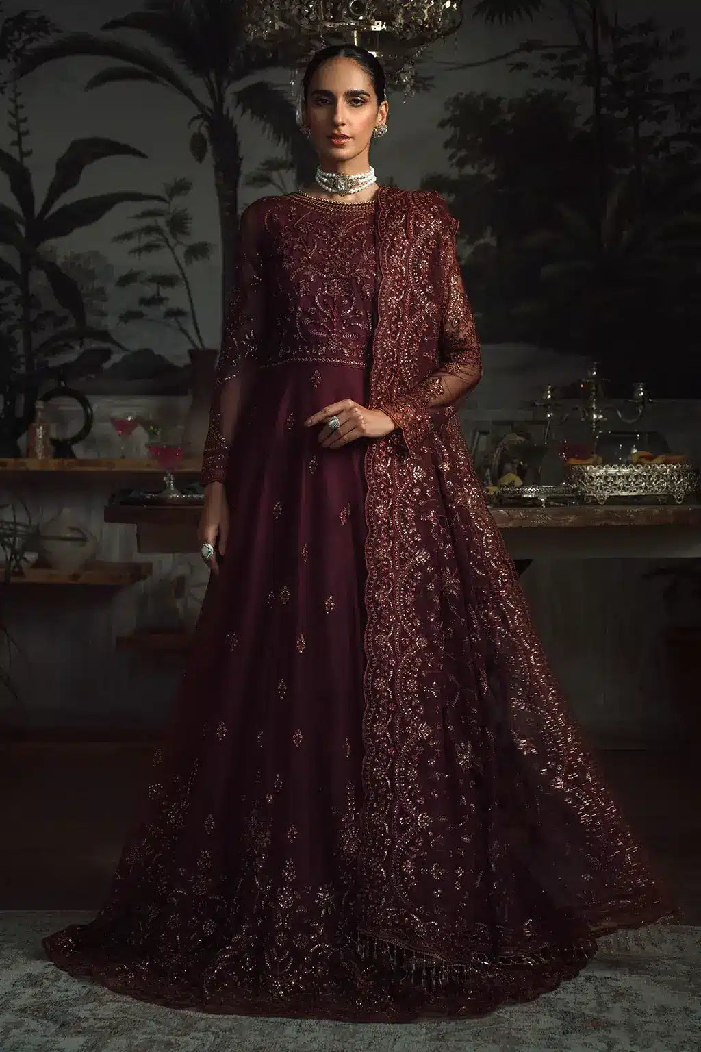 Zarif | LA ROSELLA Formals | ZLR 06 CARMINE by Zarif - Designer Dress - Type: Ladies Clothes - Available at Libayah - 100% Original