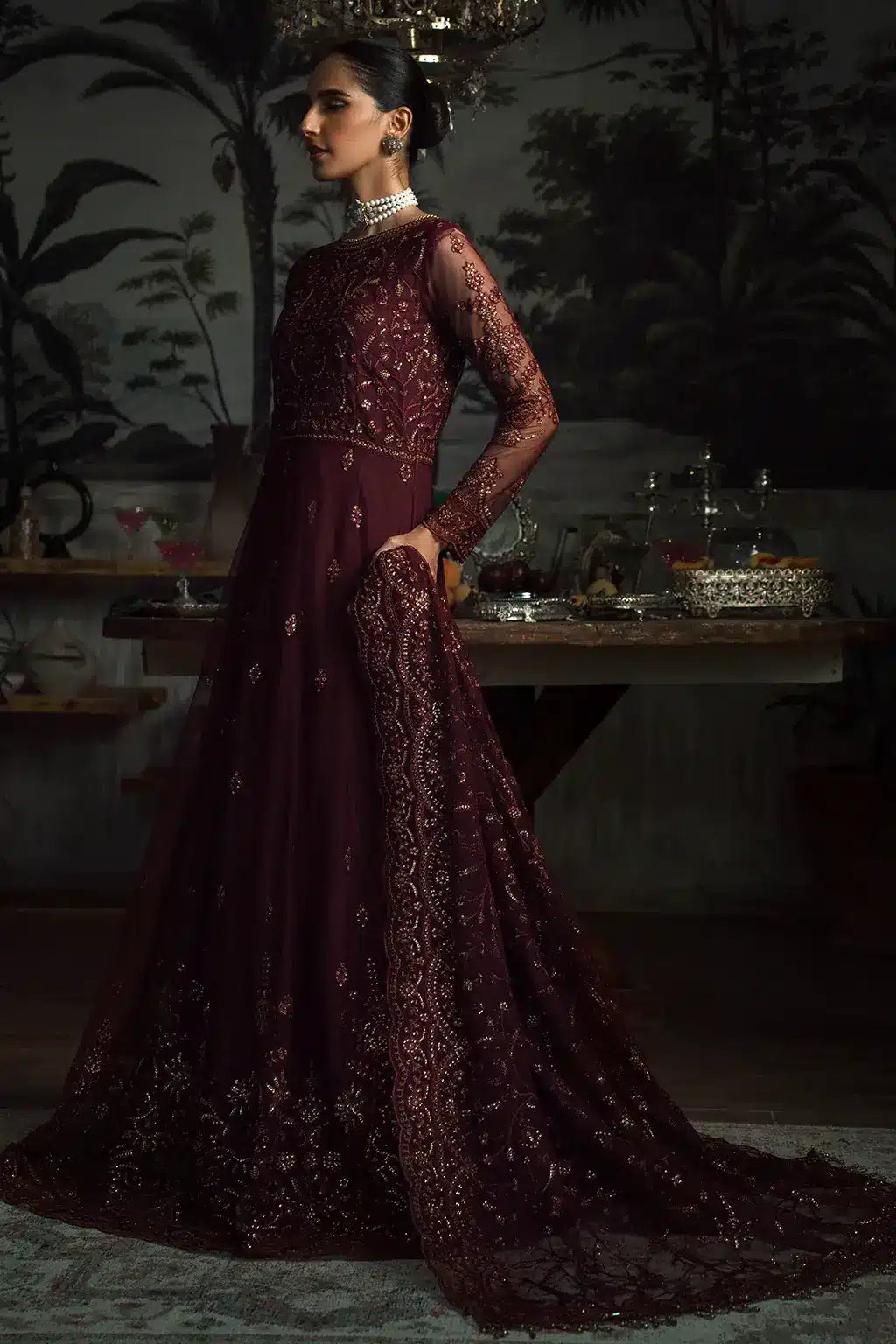 Zarif | LA ROSELLA Formals | ZLR 06 CARMINE by Zarif - Designer Dress - Type: Ladies Clothes - Available at Libayah - 100% Original