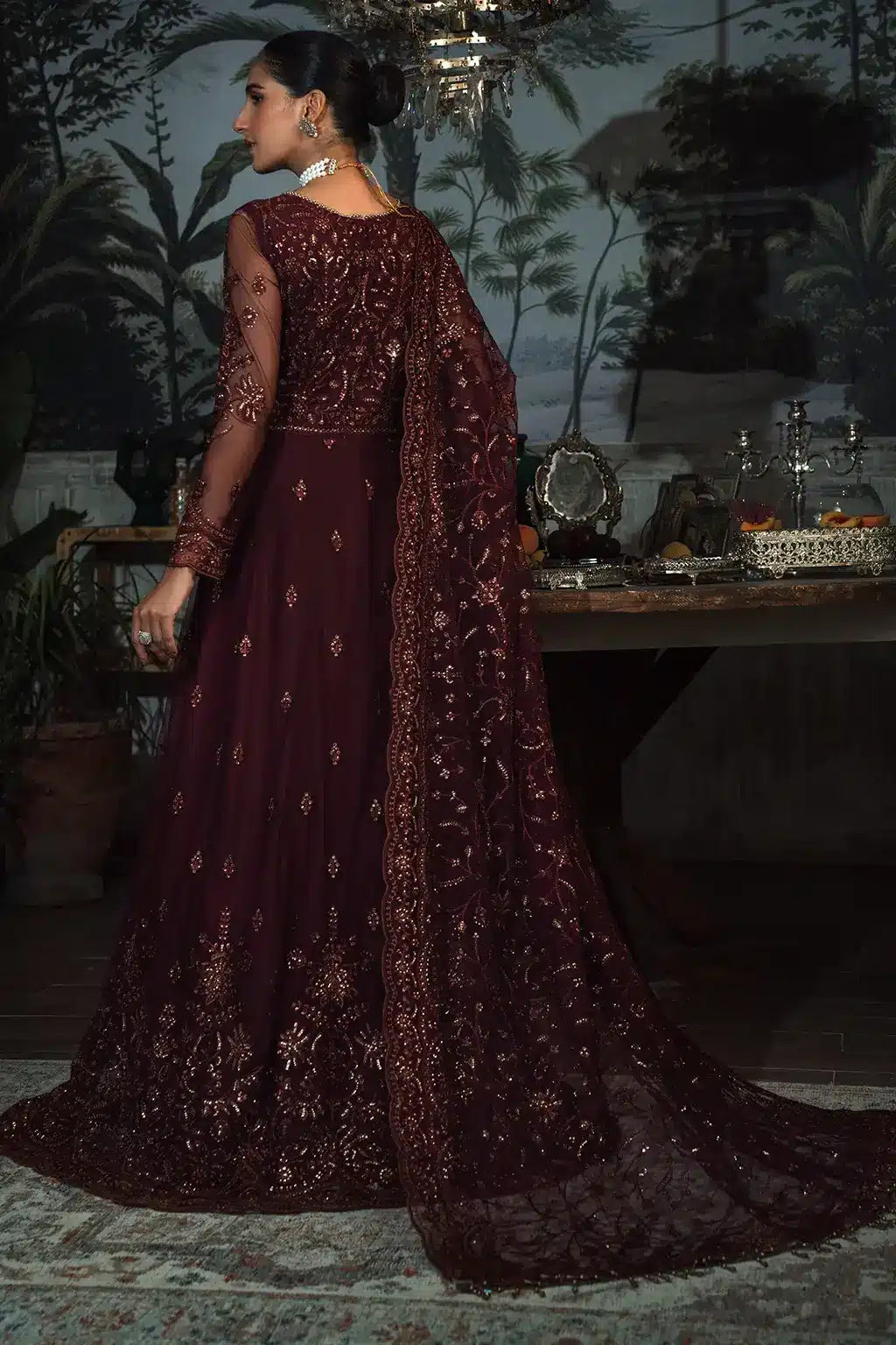Zarif | LA ROSELLA Formals | ZLR 06 CARMINE by Zarif - Designer Dress - Type: Ladies Clothes - Available at Libayah - 100% Original