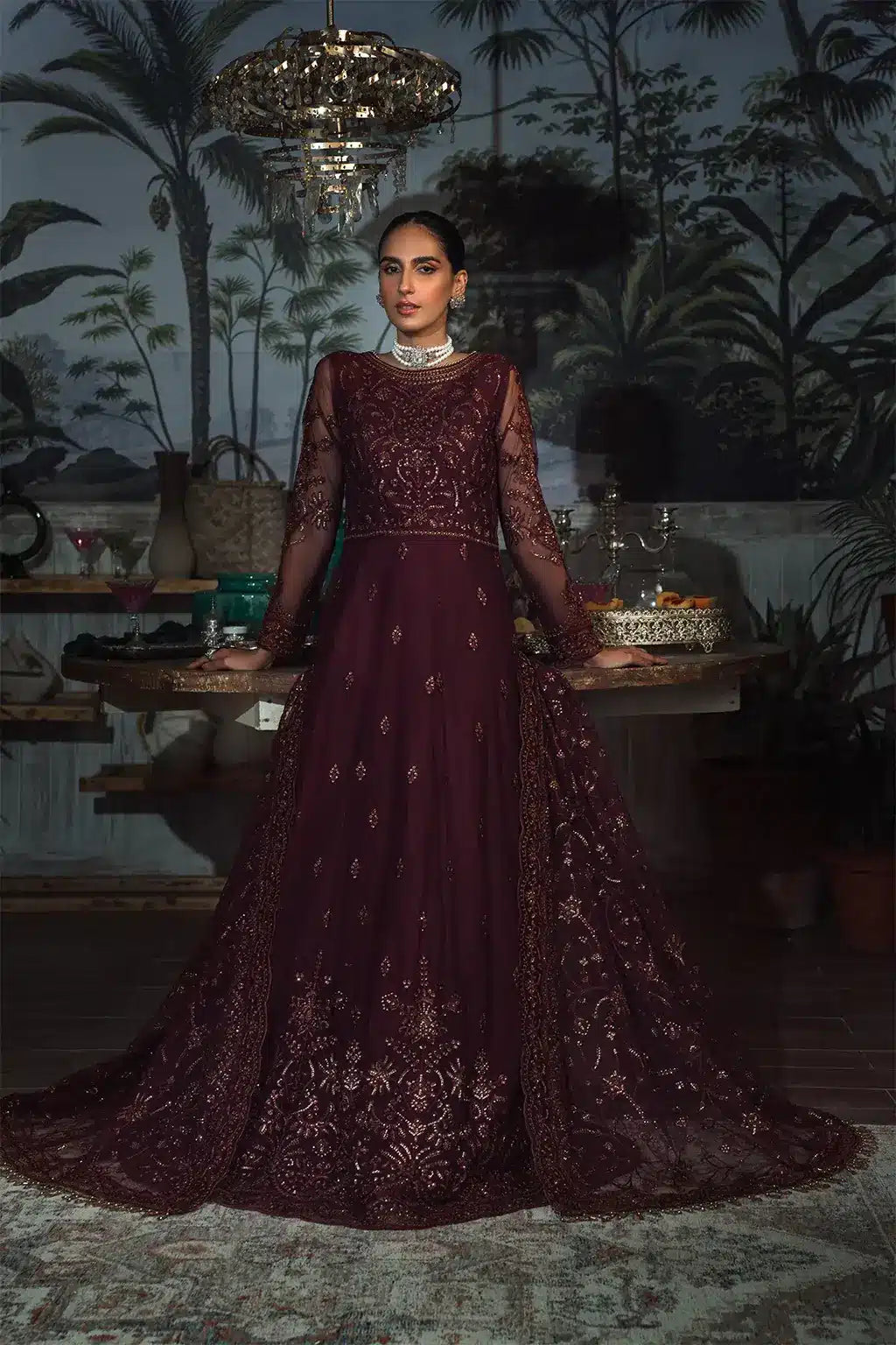 Zarif | LA ROSELLA Formals | ZLR 06 CARMINE by Zarif - Designer Dress - Type: Ladies Clothes - Available at Libayah - 100% Original