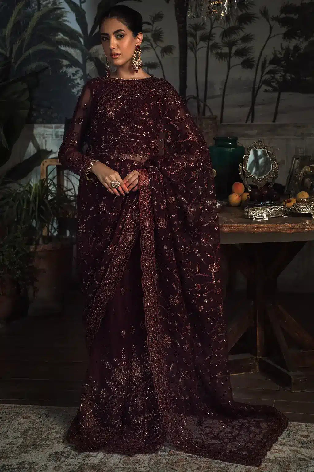 Zarif | LA ROSELLA Formals | ZLR 06 CARMINE by Zarif - Designer Dress - Type: Ladies Clothes - Available at Libayah - 100% Original