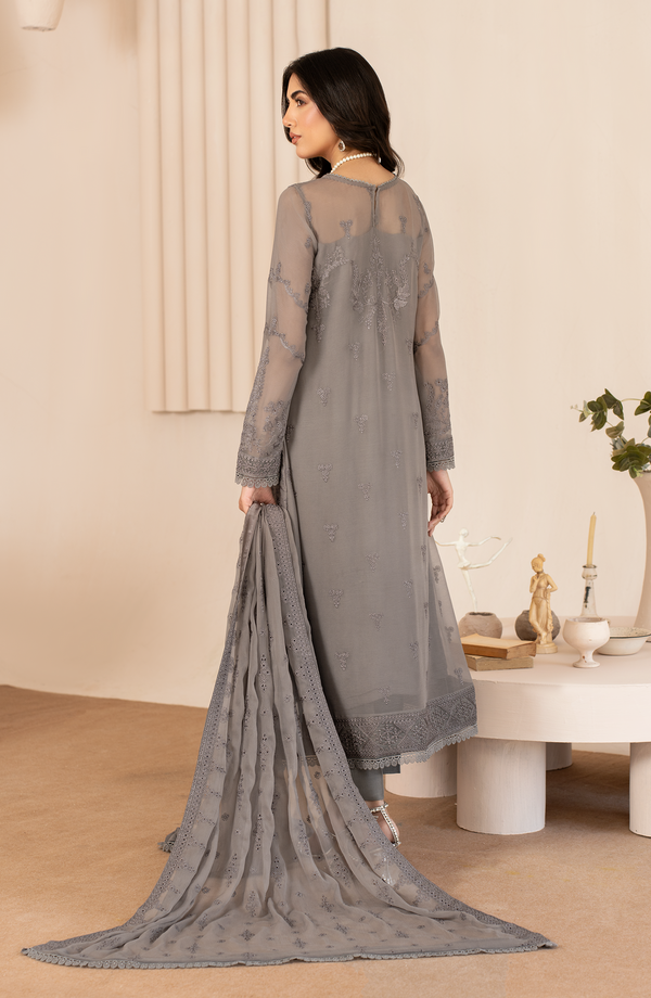 Zarif | Chiffon Edit | ZL 05 AYMAH by Zarif - Designer Dress - Type: Ladies Clothes - Available at Libayah - 100% Original