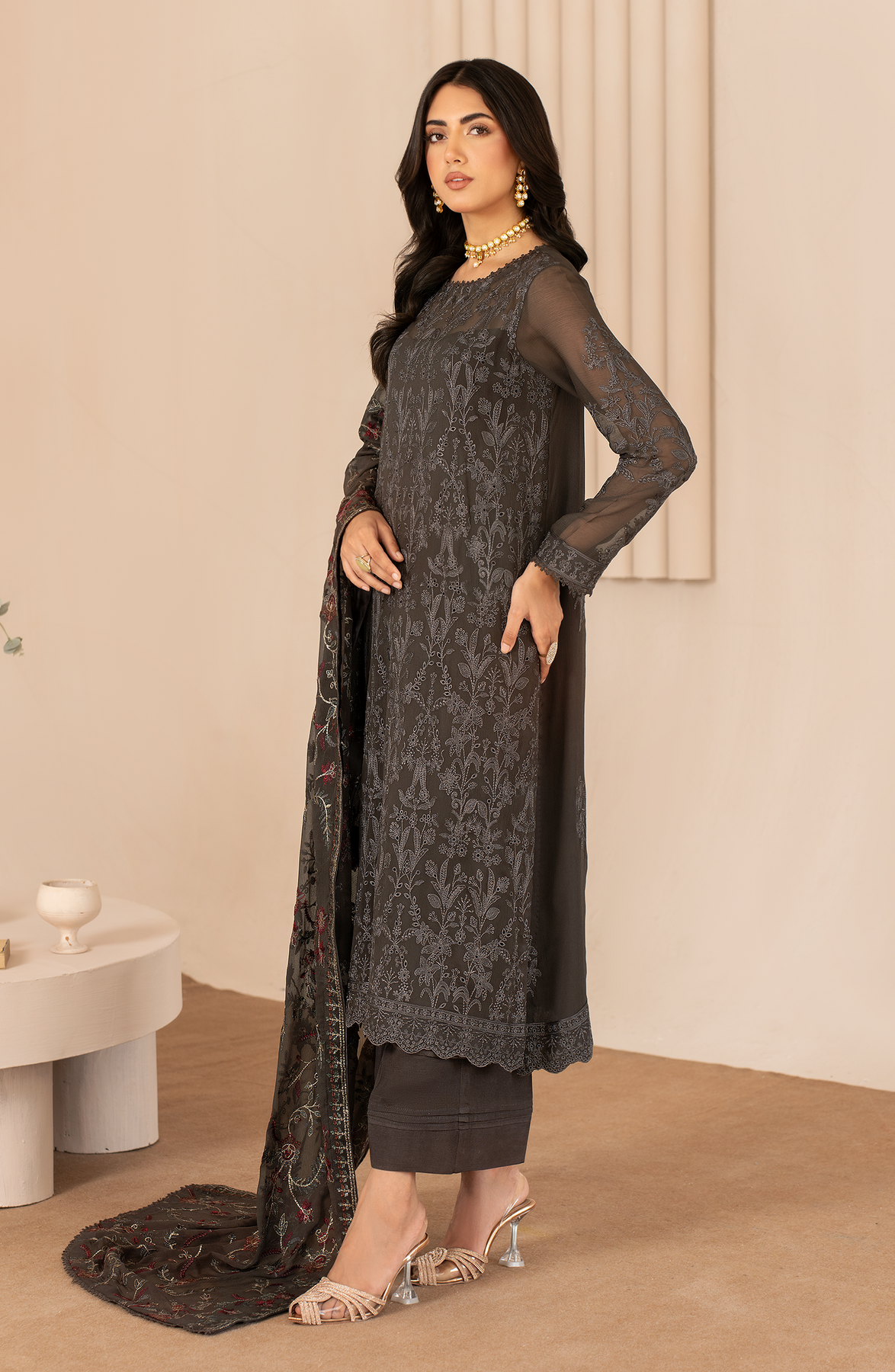Zarif | Chiffon Edit | ZL 01 FAHIMA by Zarif - Designer Dress - Type: Ladies Clothes - Available at Libayah - 100% Original