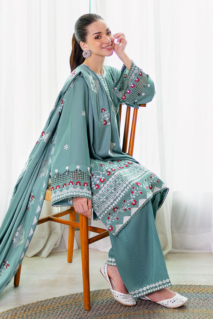 Cross Stitch | Cotton Satin 25 | SAGE LOOM by Cross Stitch - Designer Dress  - Type : Ladies Clothes - Available at Libayah - 100% Original 