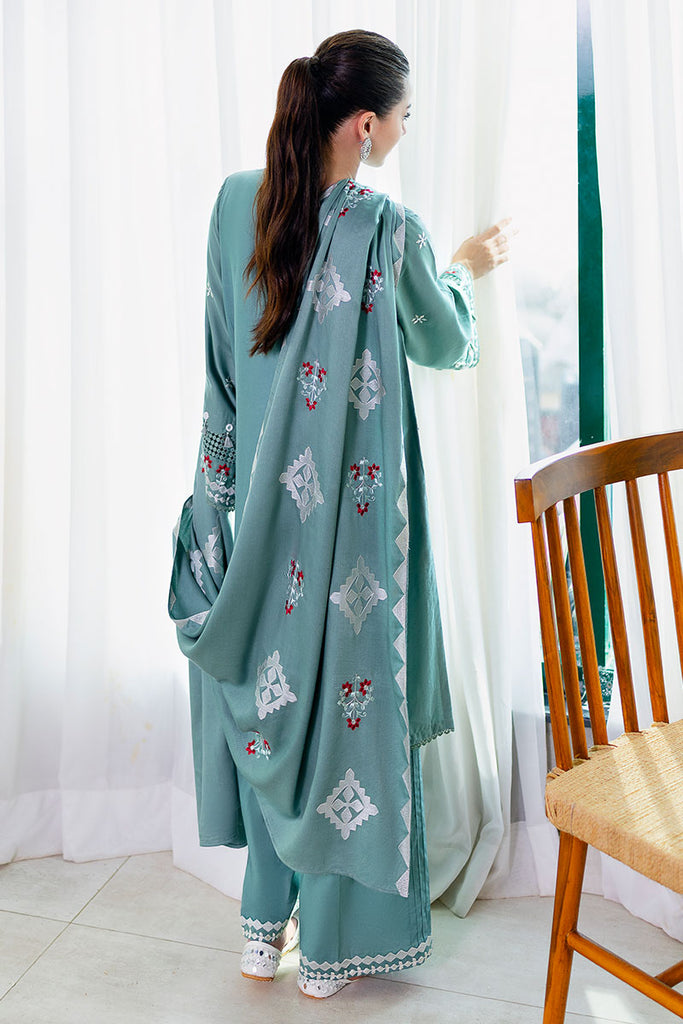 Cross Stitch | Cotton Satin 25 | SAGE LOOM by Cross Stitch - Designer Dress  - Type : Ladies Clothes - Available at Libayah - 100% Original 
