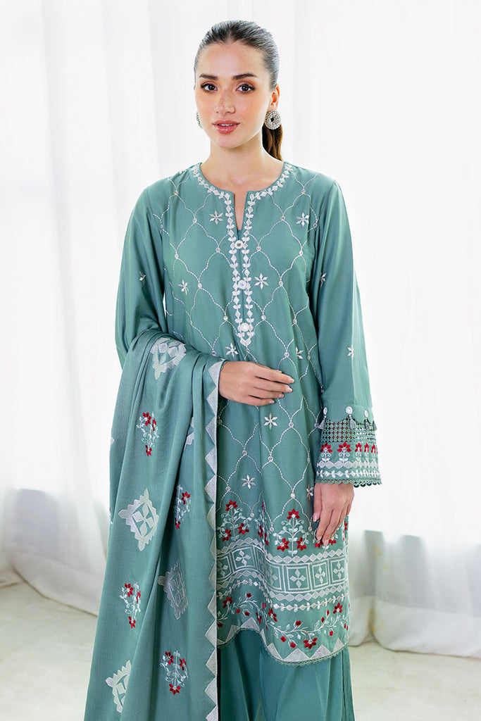 Cross Stitch | Cotton Satin 25 | SAGE LOOM by Cross Stitch - Designer Dress  - Type : Ladies Clothes - Available at Libayah - 100% Original 