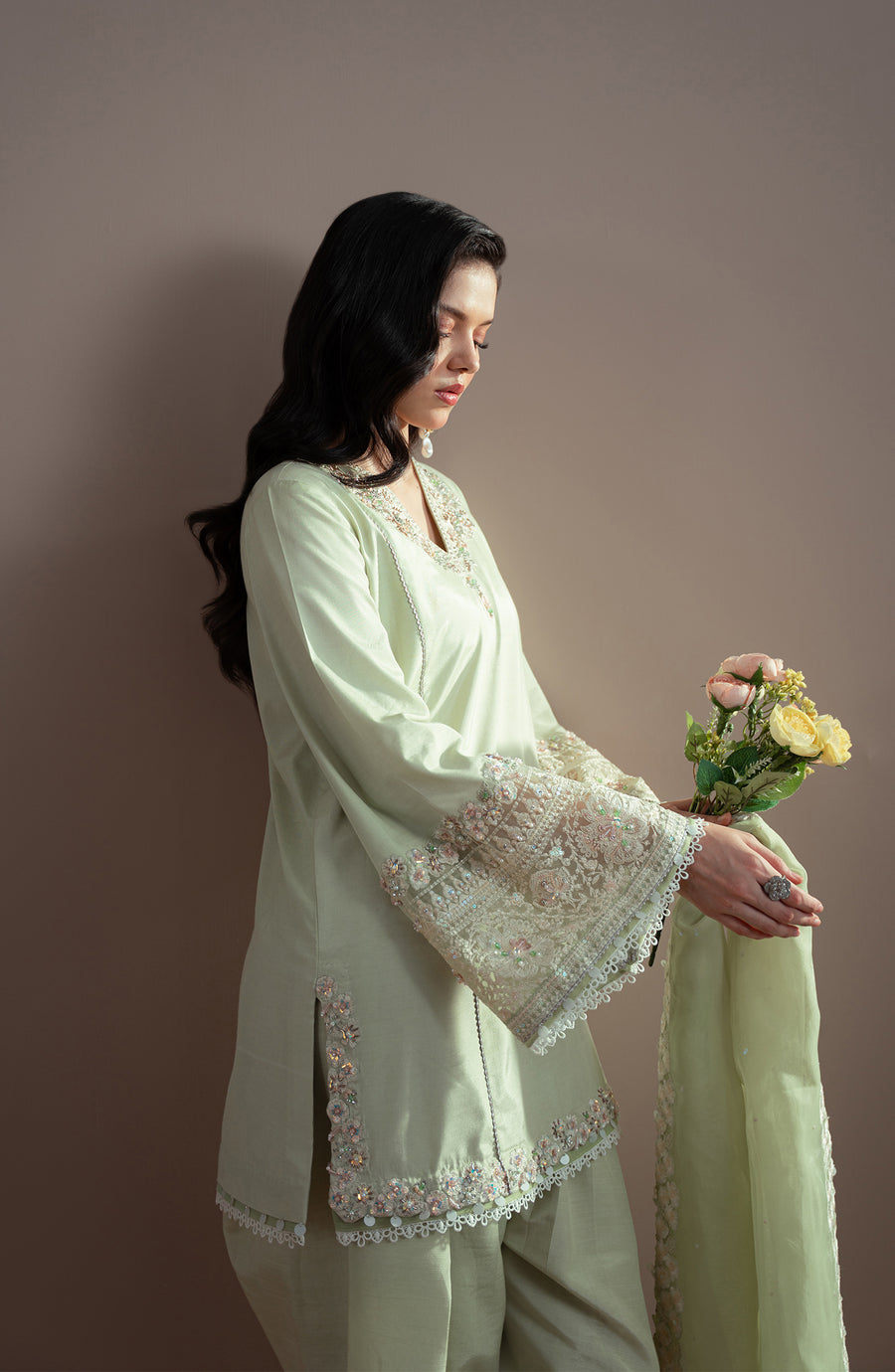 Fabiha Fatima | Elvin Pret Wear | SAGE by Fabiha Fatima - Designer Dress  - Type : Ladies Clothes - Available at Libayah - 100% Original 