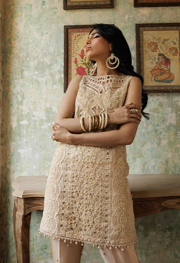 Afrozeh | Basic Pret 26 RTW | NACRE by Afrozeh - Designer Dress  - Type : Ladies Clothes - Available at Libayah - 100% Original 