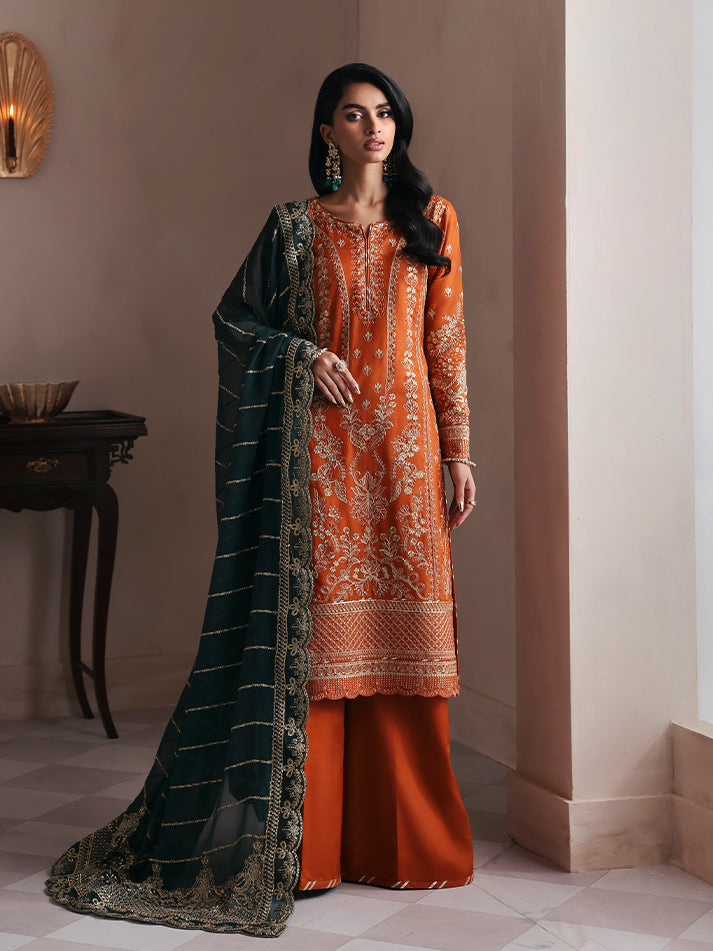 Ciora – authentic Pakistani formal dress from the Gulaal Serica Raw Silk collection for women in the UK