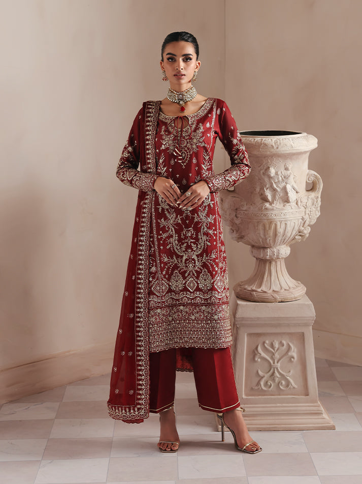 Seryne – authentic Pakistani formal dress from the Gulaal Serica Raw Silk collection for women in the UK