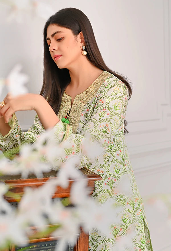 Afrozeh | Basic Pret 26 RTW | NACRE by Afrozeh - Designer Dress  - Type : Ladies Clothes - Available at Libayah - 100% Original 
