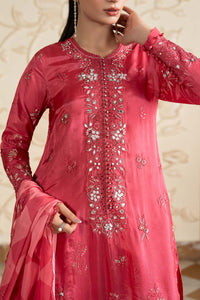 Maria B | Luxury Formals Pre Fall | SF-EA26-12-Pink by Maria B - Designer Dress  - Type : Ladies Clothes - Available at Libayah - 100% Original 