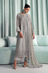 Maria B | Luxury Formals Pre Fall | SF-EA26-37-Grey by Maria B - Designer Dress  - Type : Ladies Clothes - Available at Libayah - 100% Original 