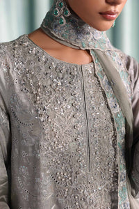 Maria B | Luxury Formals Pre Fall | SF-EA26-37-Grey by Maria B - Designer Dress  - Type : Ladies Clothes - Available at Libayah - 100% Original 