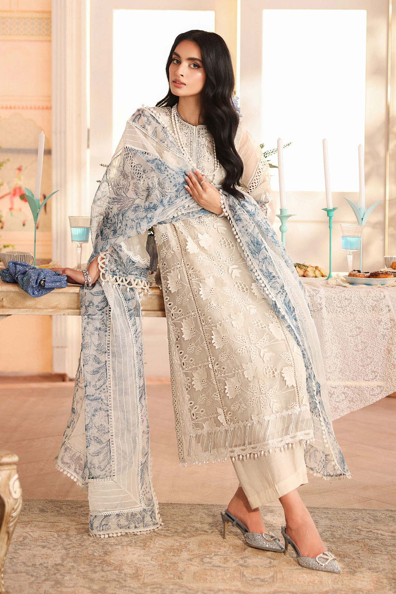 Maria B | Pre Fall Dresses | 3 Piece Embroidered Organza Suit CC by Maria B - Designer Dress  - Type : Ladies Clothes - Available at Libayah - 100% Original 