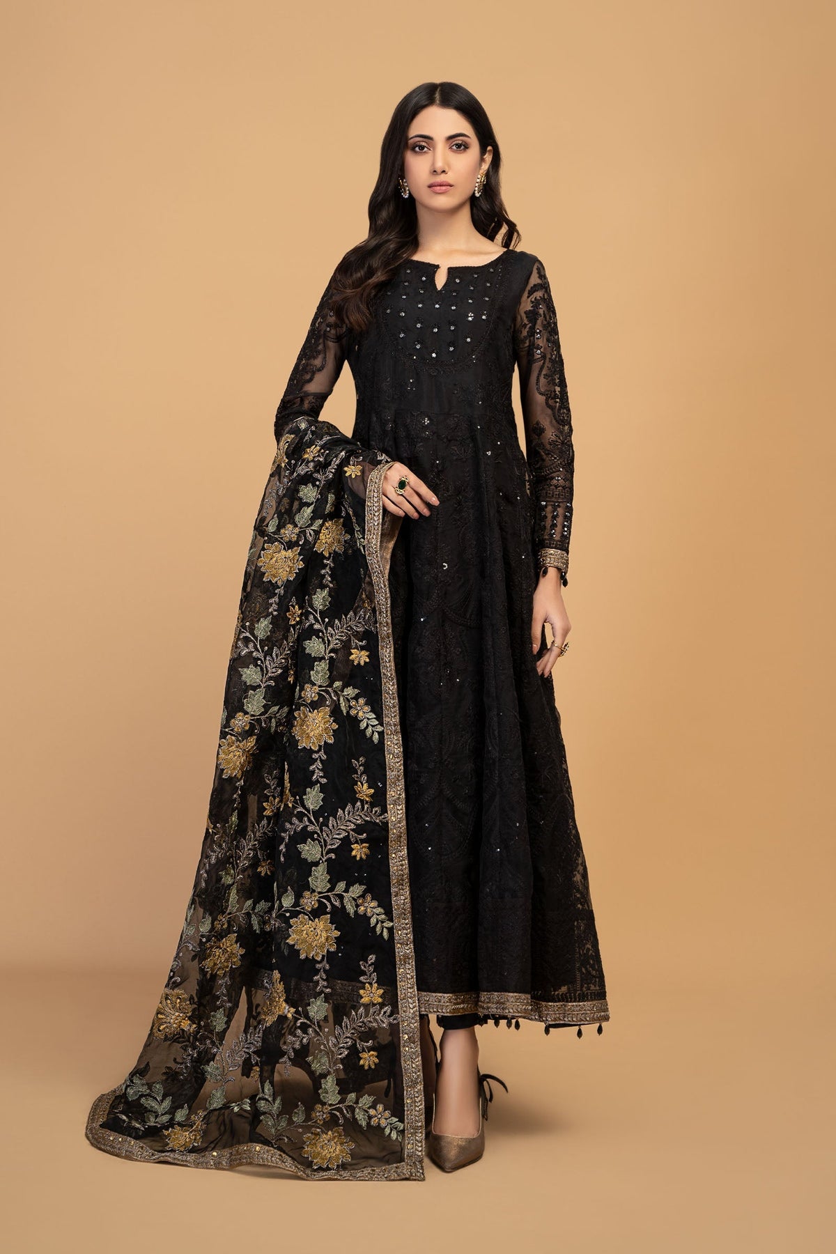Maria B | Pre Fall 25 | Organza Frock 13 by Maria B - Designer Dress  - Type : Ladies Clothes - Available at Libayah - 100% Original 