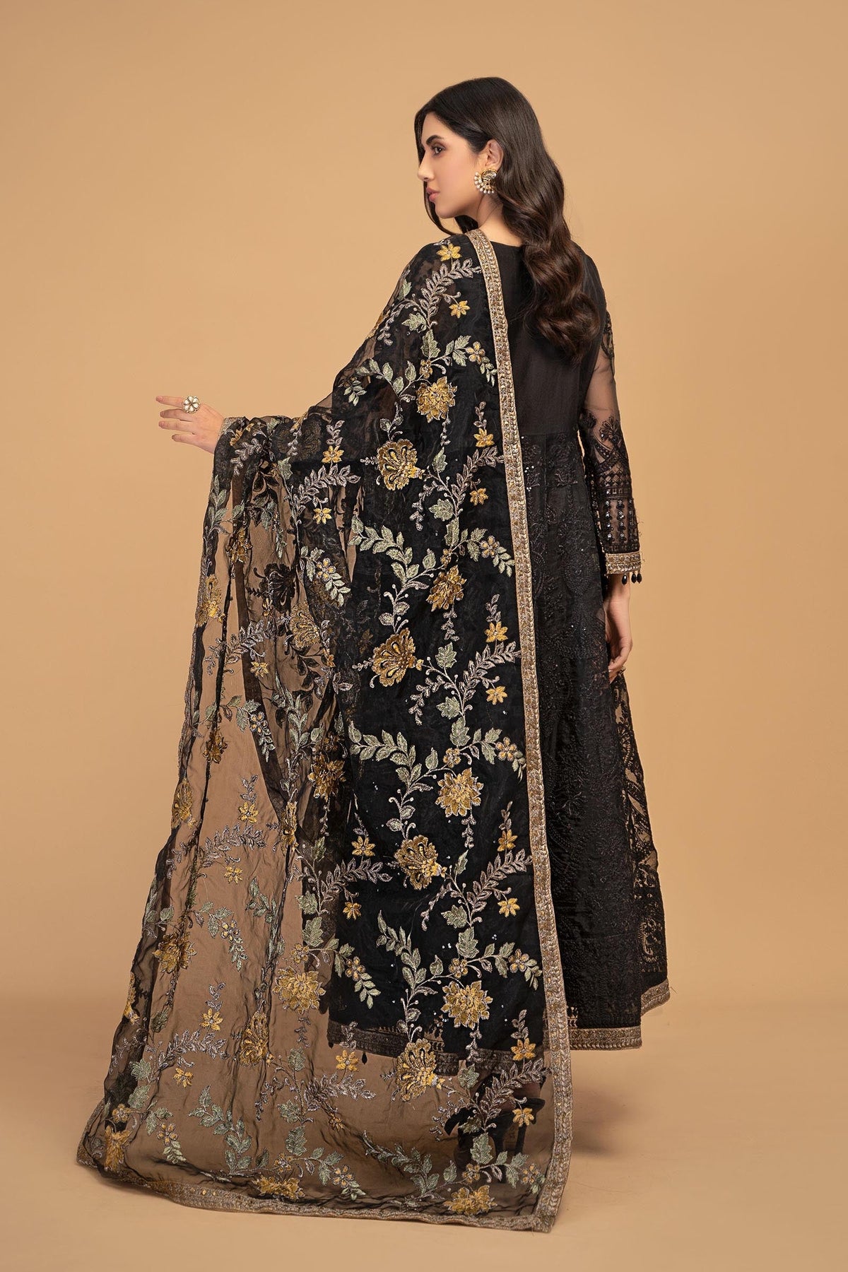 Maria B | Pre Fall 25 | Organza Frock 13 by Maria B - Designer Dress  - Type : Ladies Clothes - Available at Libayah - 100% Original 