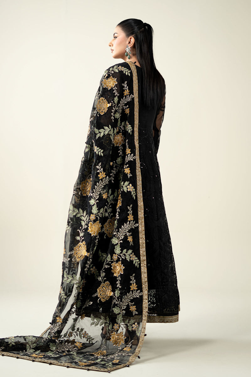 Maria B | Pre Fall Dresses | 3 Piece Embroidered Suit Black by Maria B - Designer Dress  - Type : Ladies Clothes - Available at Libayah - 100% Original 