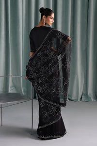 Maria B | Luxury Formals Pre Fall | SF-PF26-02-Black by Maria B - Designer Dress  - Type : Ladies Clothes - Available at Libayah - 100% Original 
