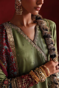 Maria B | Luxury Formals Pre Fall | SF-PF26-03-Green by Maria B - Designer Dress  - Type : Ladies Clothes - Available at Libayah - 100% Original 