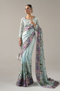Maria B | Luxury Formals Pre Fall | SF-PF26-08-AQUA by Maria B - Designer Dress  - Type : Ladies Clothes - Available at Libayah - 100% Original 