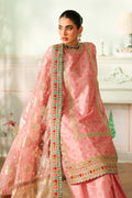 Maria B | Pre Fall Dresses | 3 Piece Embroidered Raw Silk Suit JJ by Maria B - Designer Dress  - Type : Ladies Clothes - Available at Libayah - 100% Original 