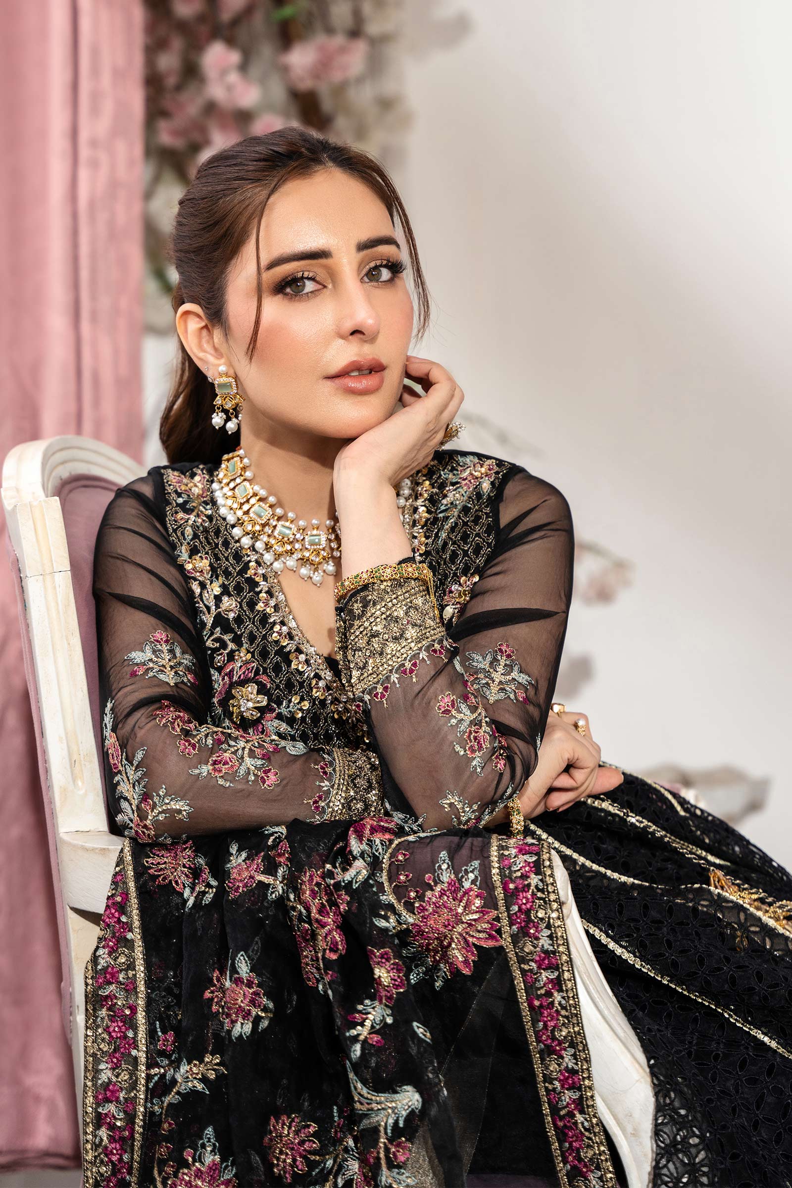 Maria B | Formal Wears | SF-EA25-01 by Maria B - Designer Dress  - Type : Ladies Clothes - Available at Libayah - 100% Original 