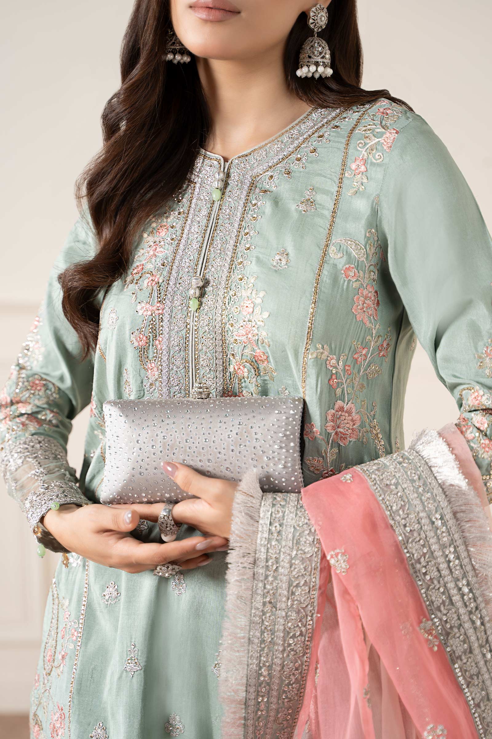 Maria B | Formal Wears | SF-EA25-02 by Maria B - Designer Dress  - Type : Ladies Clothes - Available at Libayah - 100% Original 