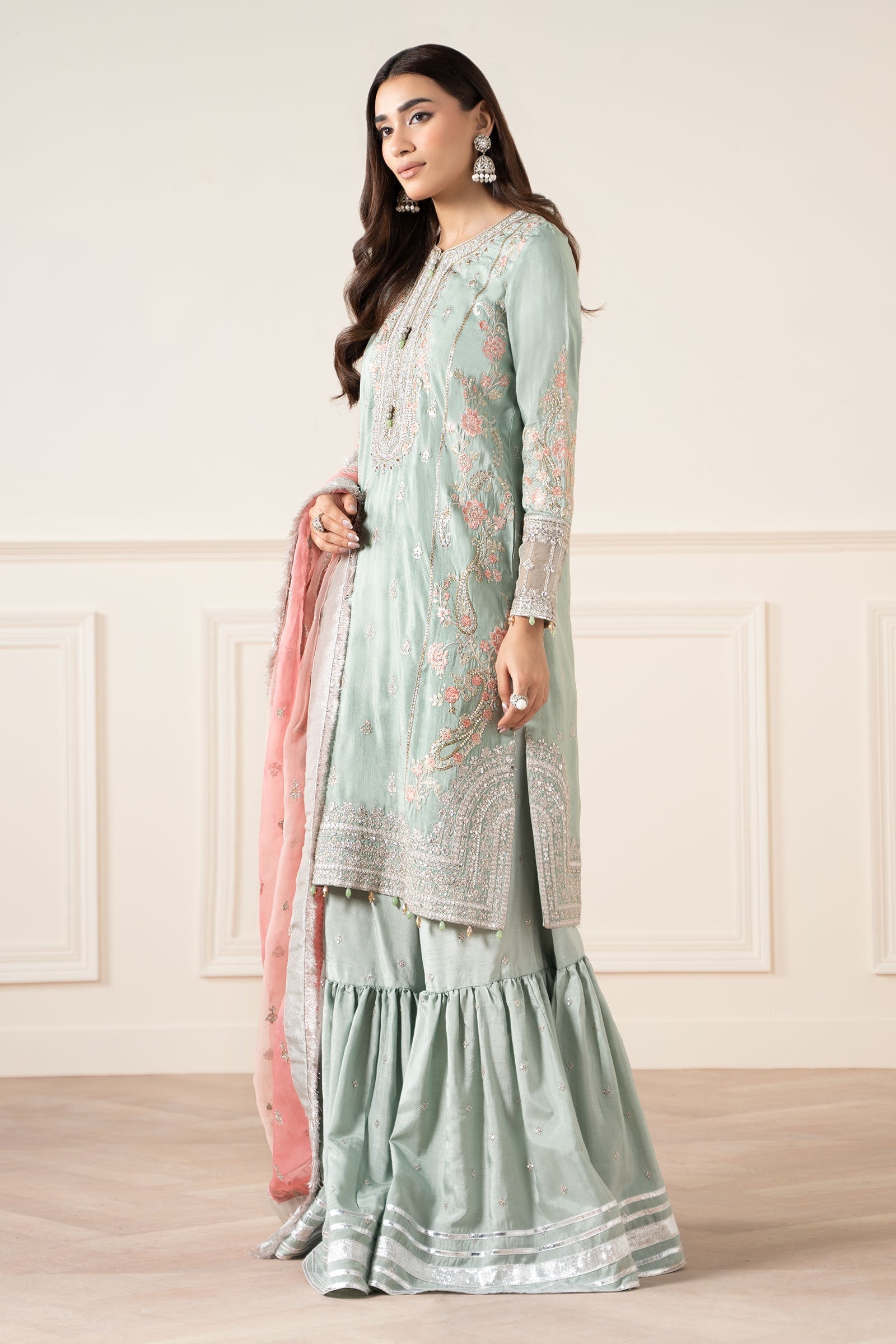 Maria B | Formal Wears | SF-EA25-02 by Maria B - Designer Dress  - Type : Ladies Clothes - Available at Libayah - 100% Original 