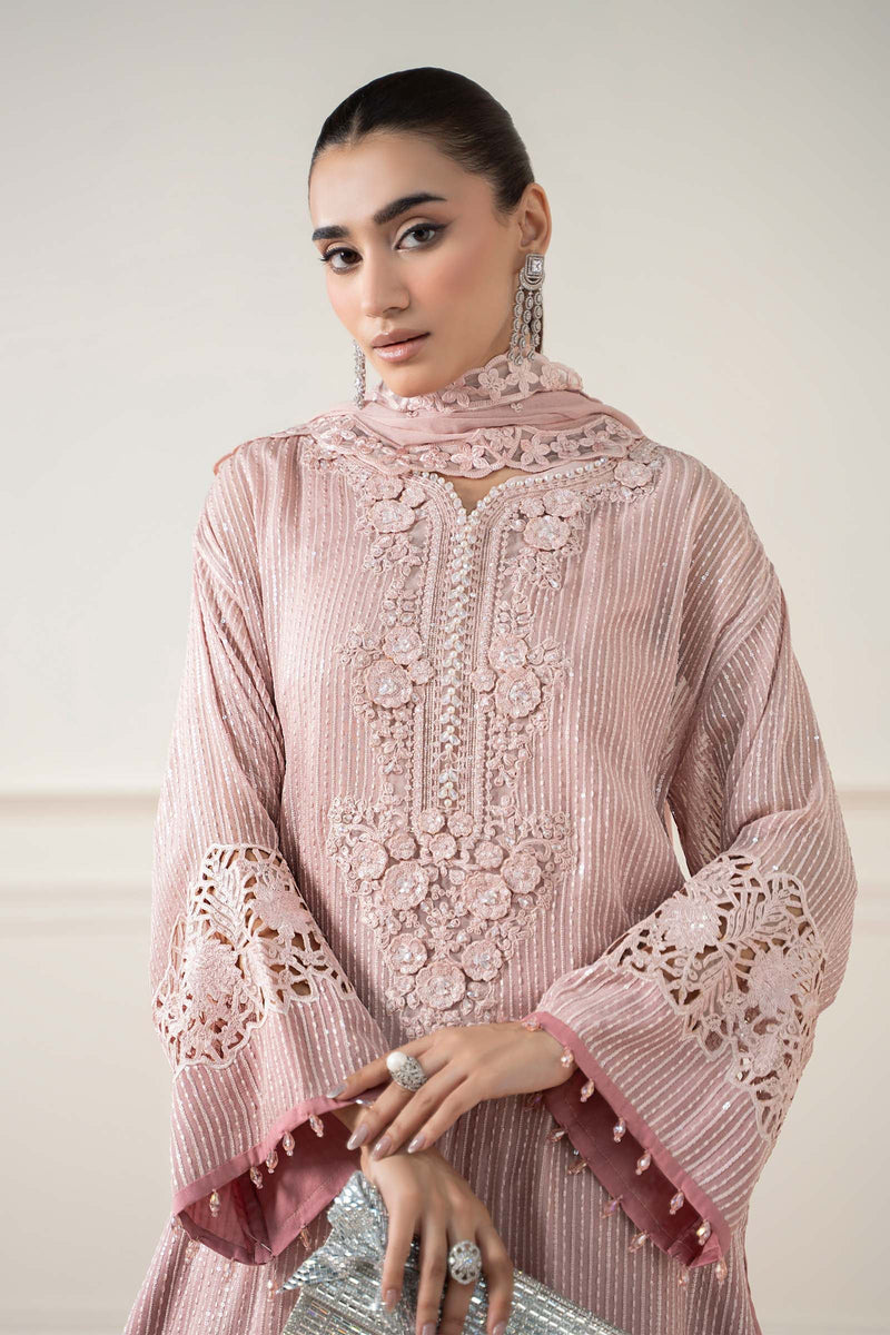 Maria B | Pre Fall 25 | Chiffon Suit 08 by Maria B - Designer Dress  - Type : Ladies Clothes - Available at Libayah - 100% Original 