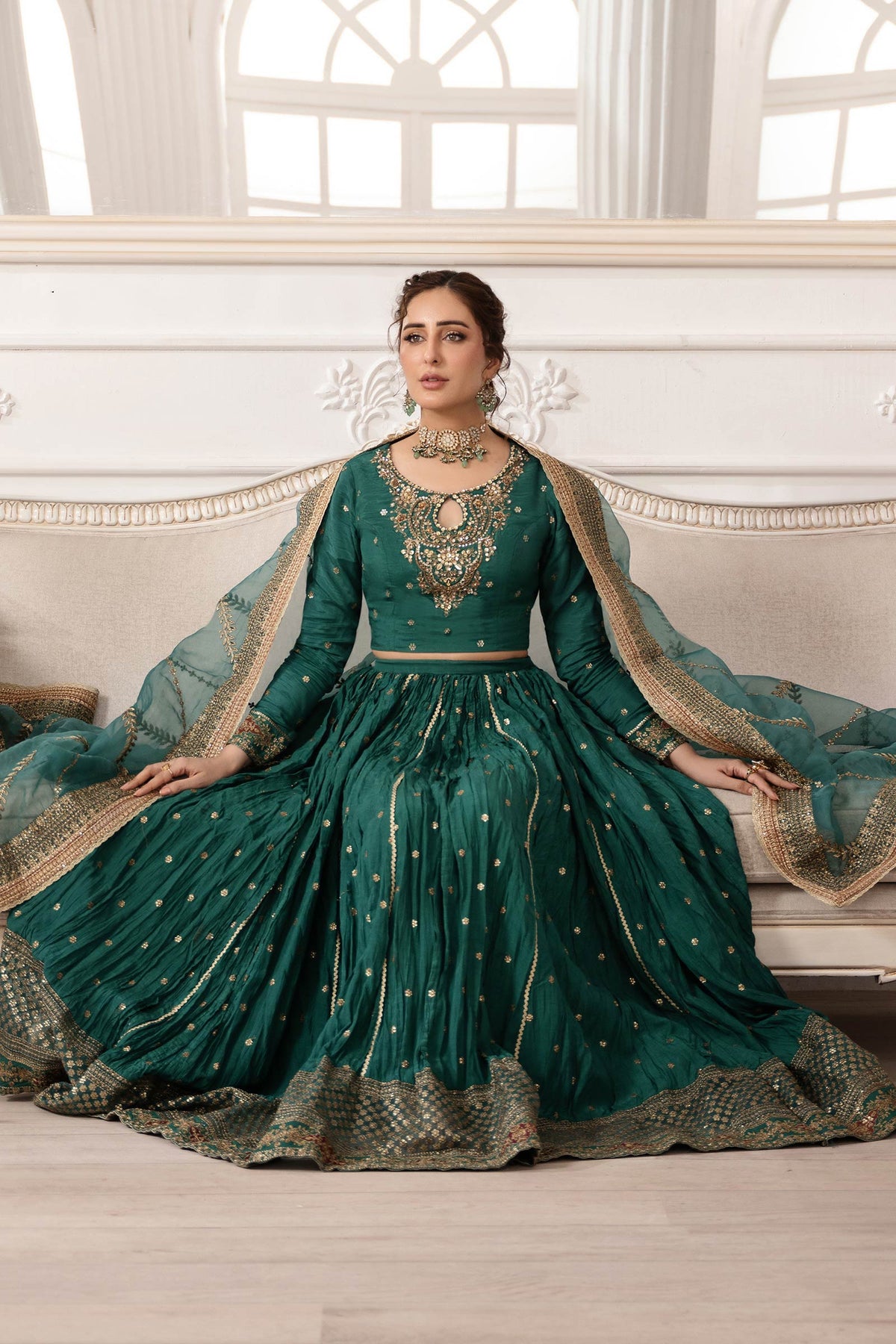 Maria B | Formal Wears | SF-EA25-04 by Maria B - Designer Dress  - Type : Ladies Clothes - Available at Libayah - 100% Original 