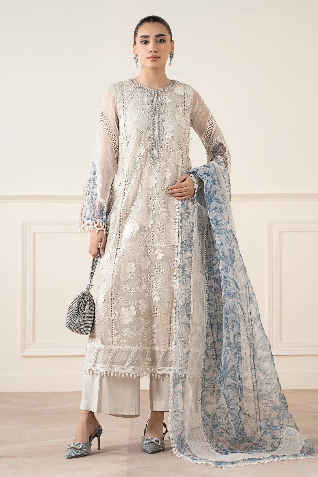 Maria B | Formal Wears | SF-EA25-05 by Maria B - Designer Dress  - Type : Ladies Clothes - Available at Libayah - 100% Original 