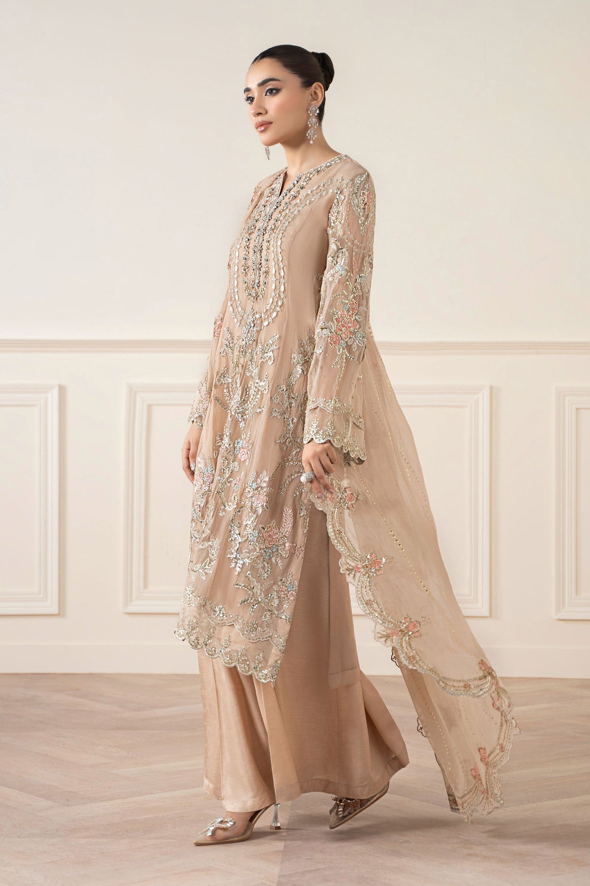 Maria B | Pre Fall 25 | Chiffon Suit 20 by Maria B - Designer Dress  - Type : Ladies Clothes - Available at Libayah - 100% Original 
