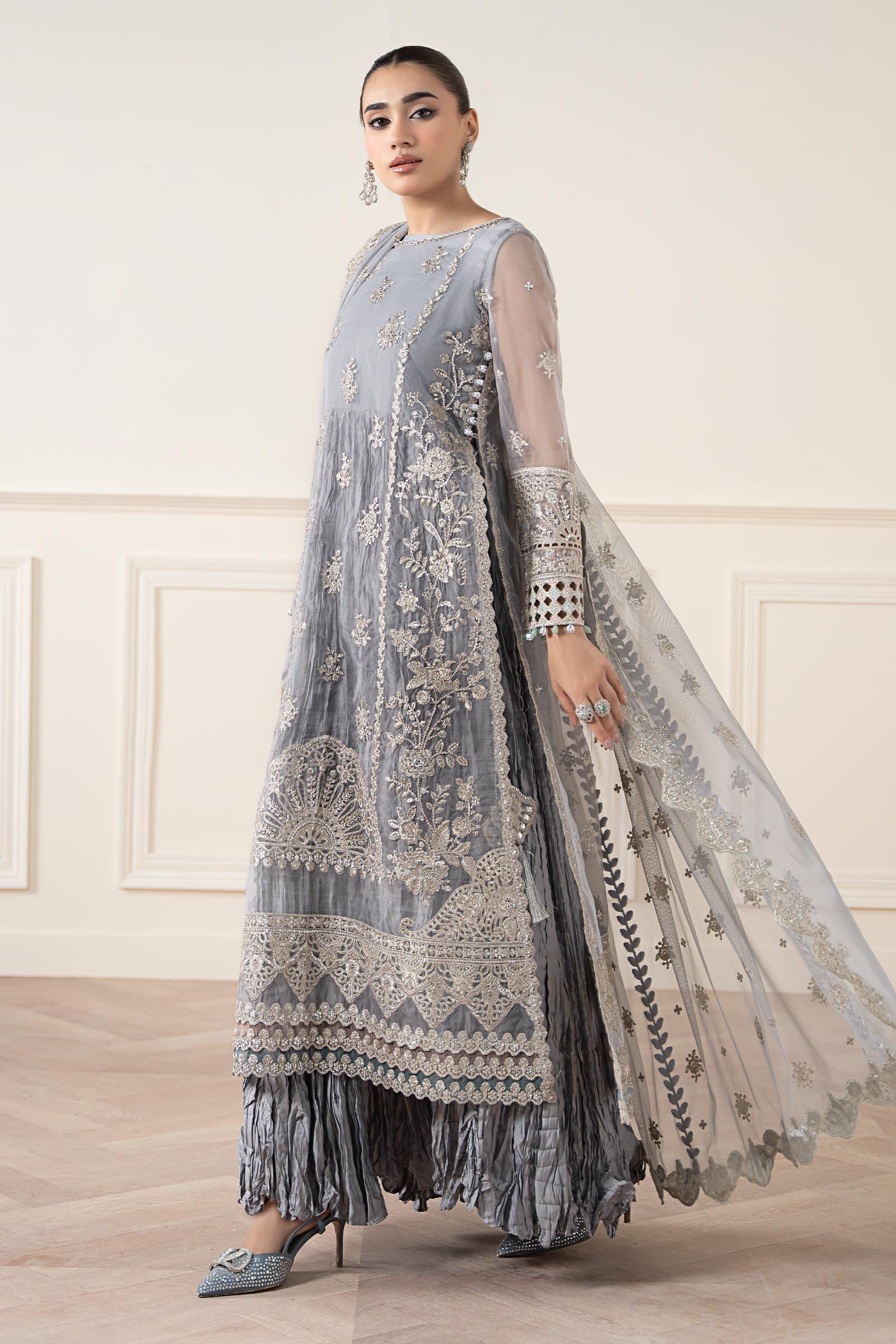 Maria B | Formal Wears | SF-EA25-22 by Maria B - Designer Dress  - Type : Ladies Clothes - Available at Libayah - 100% Original 