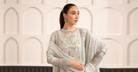 Maria B | Luxury Formals Pre Fall | SF-EA26-24-Ice Blue by Maria B - Designer Dress  - Type : Ladies Clothes - Available at Libayah - 100% Original 