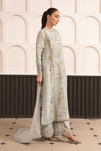 Maria B | Luxury Formals Pre Fall | SF-EA26-24-Ice Blue by Maria B - Designer Dress  - Type : Ladies Clothes - Available at Libayah - 100% Original 