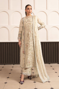 Maria B | Luxury Formals Pre Fall | SF-EA26-24-Light Yellow by Maria B - Designer Dress  - Type : Ladies Clothes - Available at Libayah - 100% Original 
