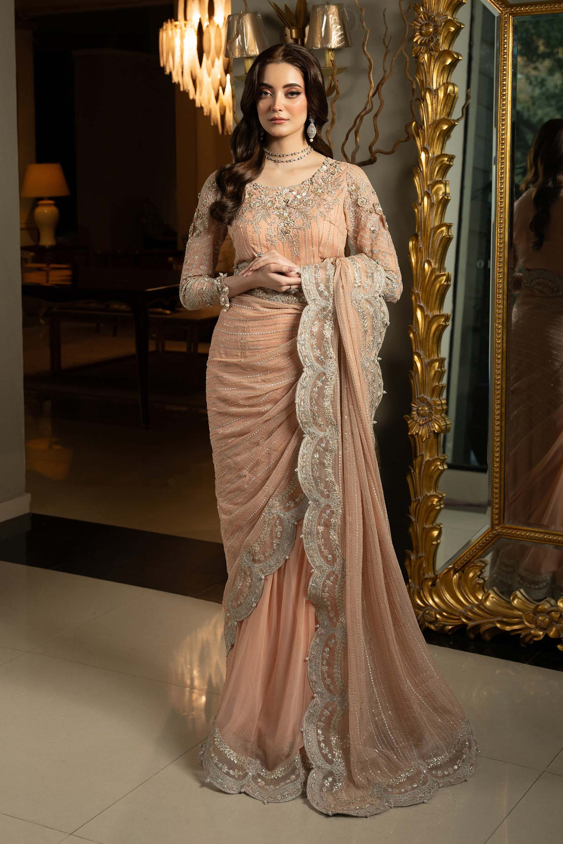 Maria B | Formal Wears | SF-EF25-38 by Maria B - Designer Dress - Type: Ladies Clothes - Available at Libayah - 100% Original