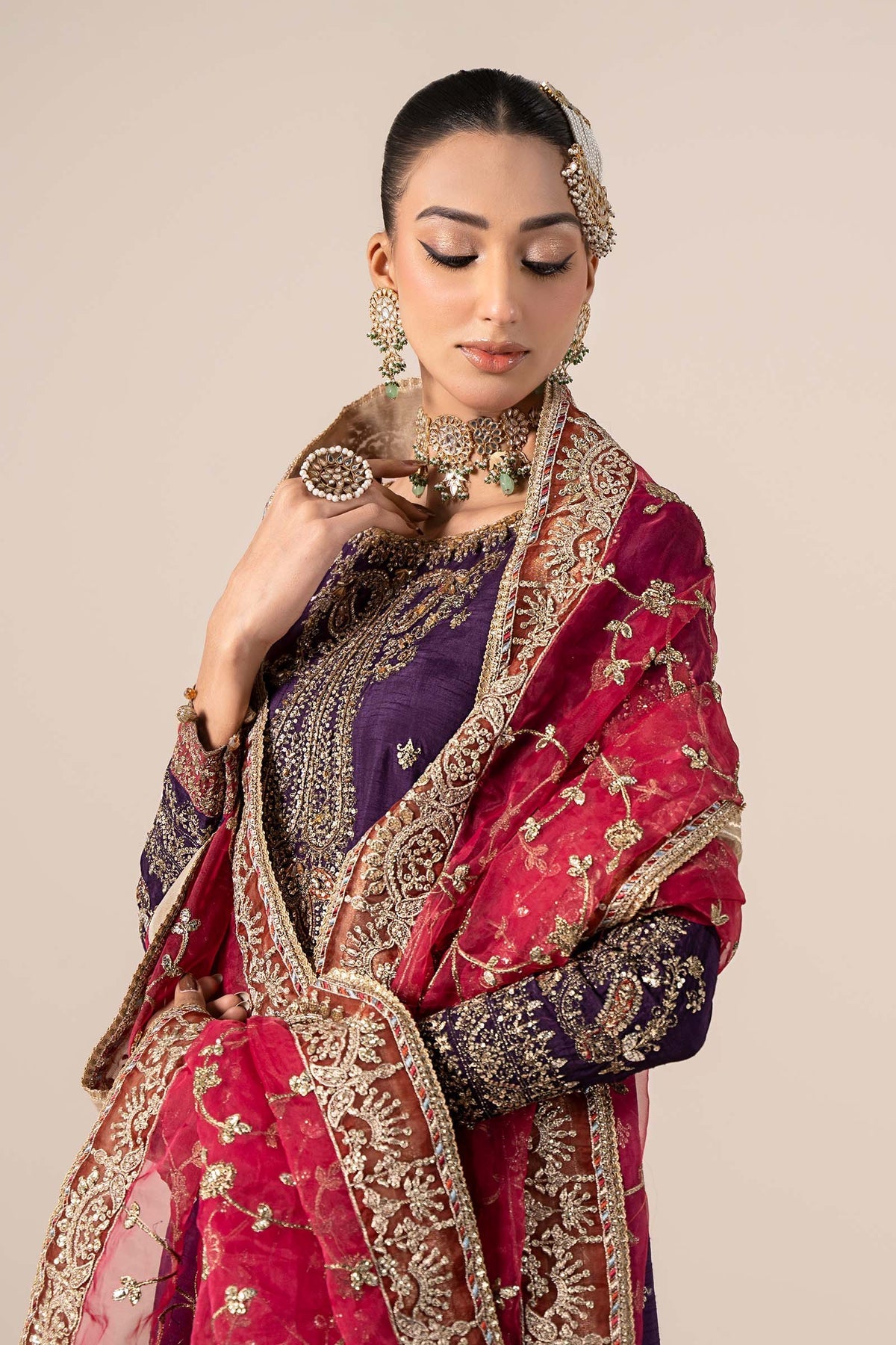 Maria B | Formal Wears | SF-EF25-02 by Maria B - Designer Dress - Type: Ladies Clothes - Available at Libayah - 100% Original