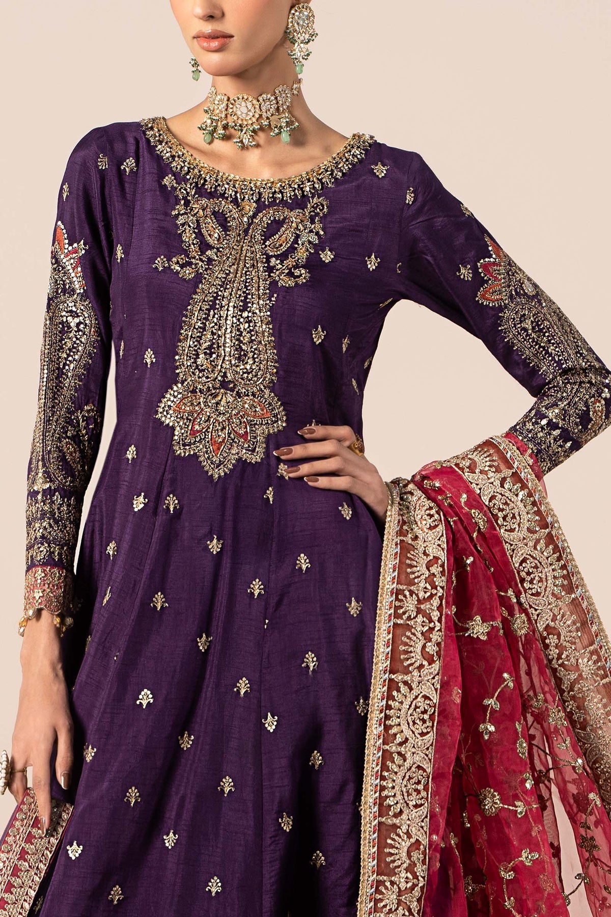 Maria B | Formal Wears | SF-EF25-02 by Maria B - Designer Dress - Type: Ladies Clothes - Available at Libayah - 100% Original