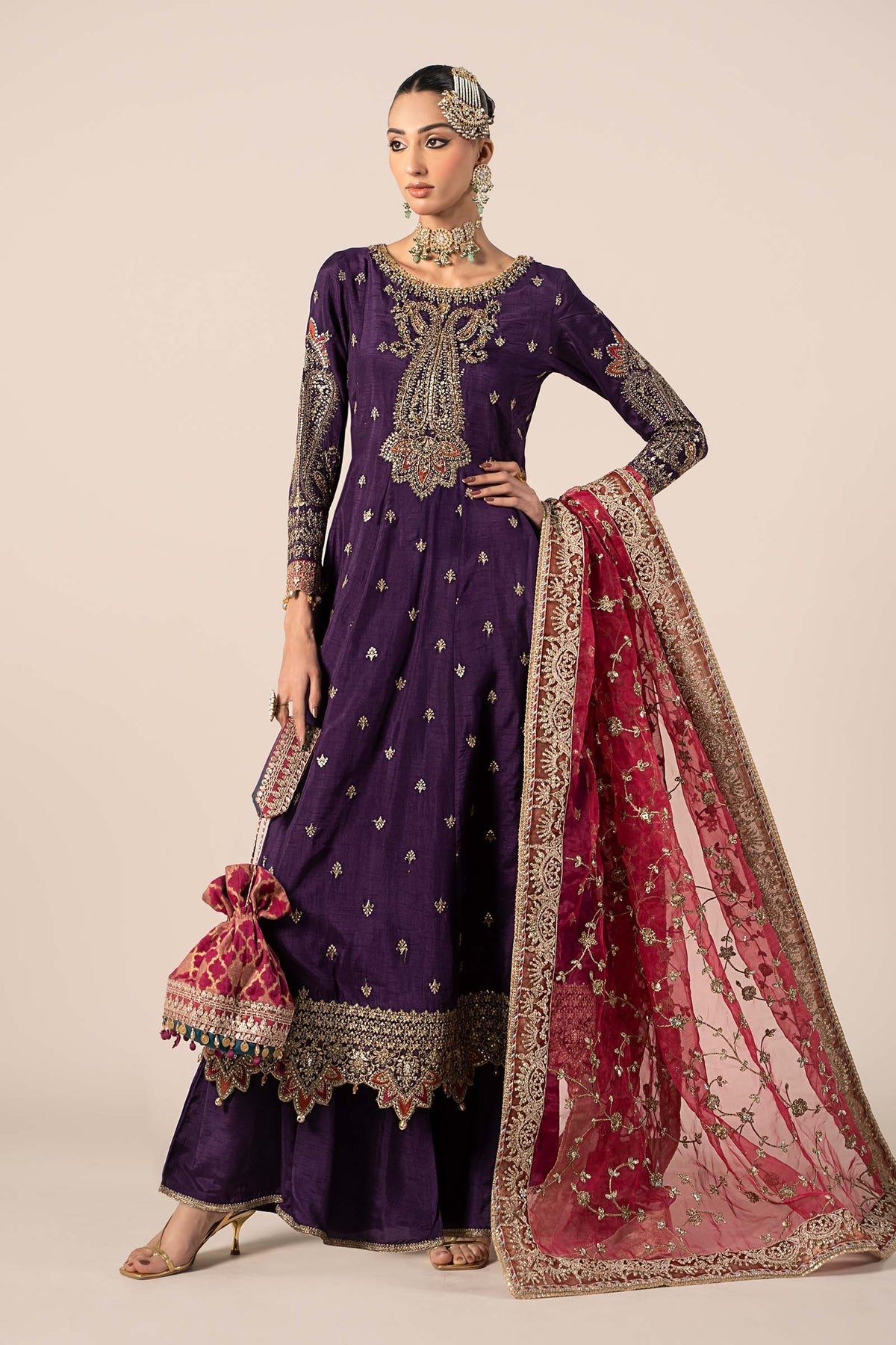Maria B | Formal Wears | SF-EF25-02 by Maria B - Designer Dress - Type: Ladies Clothes - Available at Libayah - 100% Original
