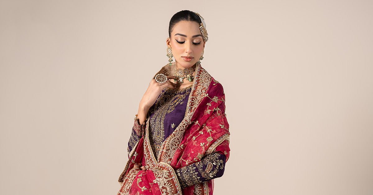 Maria B | Formal Wears | SF-EF25-02 by Maria B - Designer Dress - Type: Ladies Clothes - Available at Libayah - 100% Original