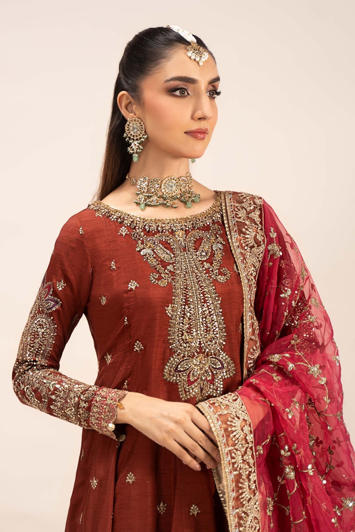 Maria B | Formal Wears | SF-EF25-02 by Maria B - Designer Dress - Type: Ladies Clothes - Available at Libayah - 100% Original