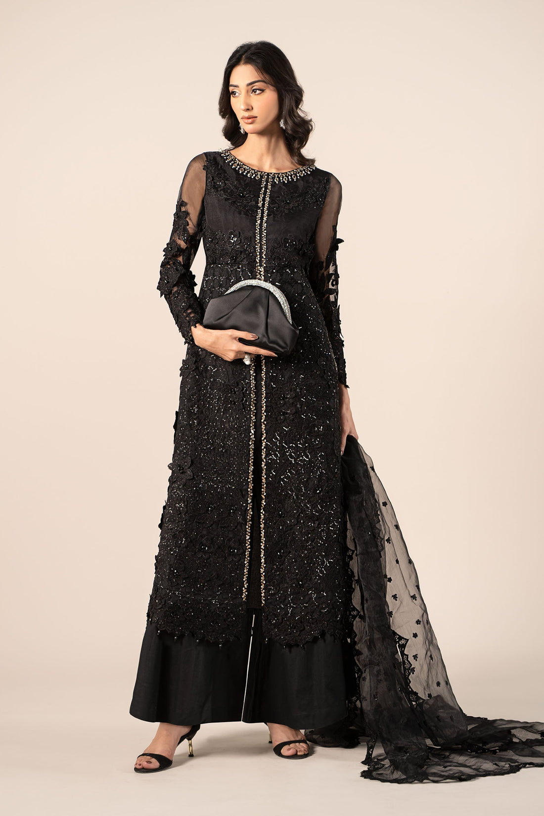 Maria B | Formal Wears | SF-EF25-04 by Maria B - Designer Dress - Type: Ladies Clothes - Available at Libayah - 100% Original