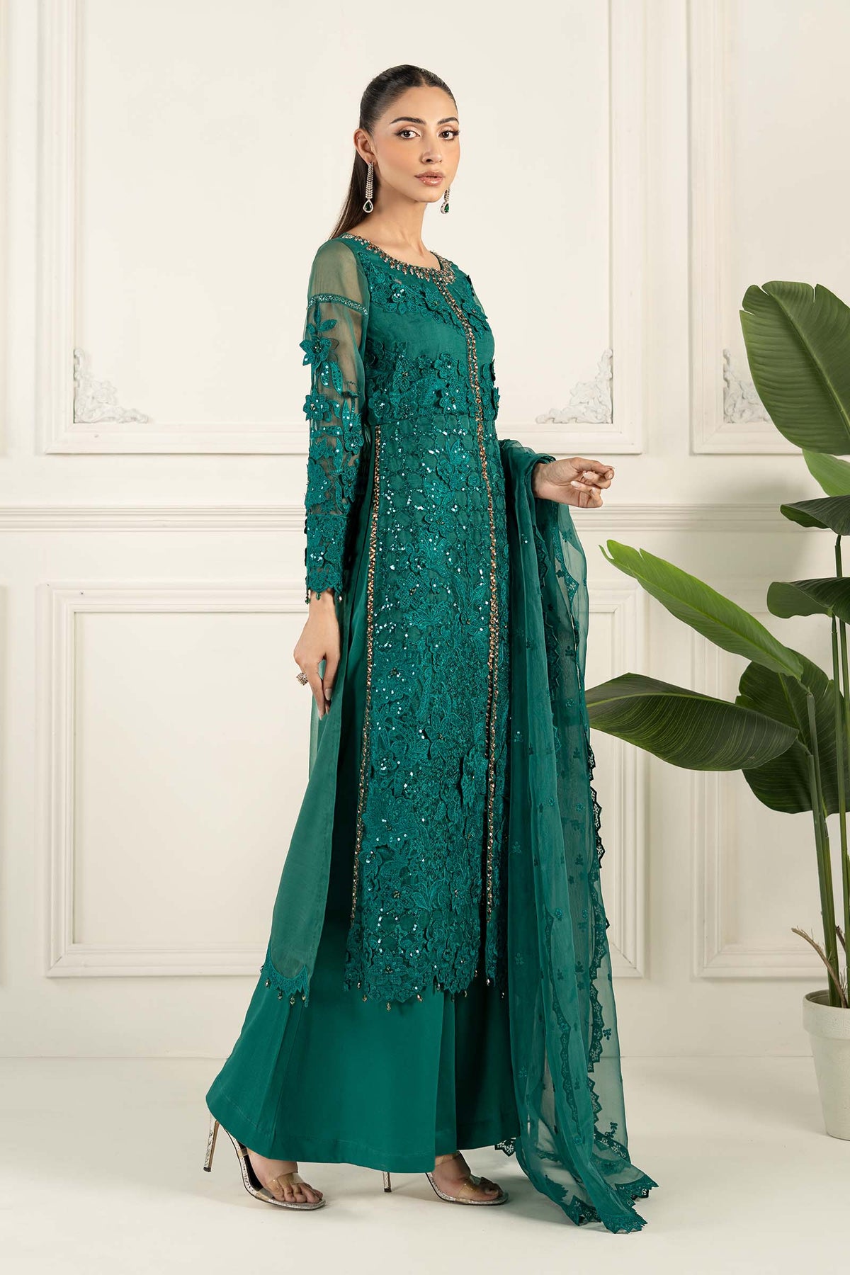 Maria B | Formal Wears | SF-EF25-04 by Maria B - Designer Dress - Type: Ladies Clothes - Available at Libayah - 100% Original