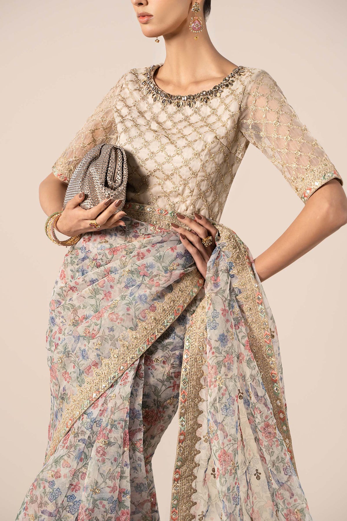 Maria B | Formal Wears | SF-EF25-08 by Maria B - Designer Dress - Type: Ladies Clothes - Available at Libayah - 100% Original