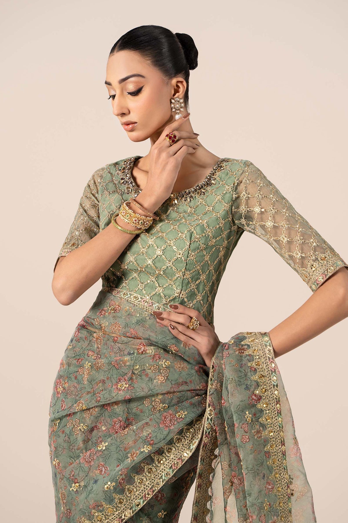 Maria B | Formal Wears | SF-EF25-08 by Maria B - Designer Dress - Type: Ladies Clothes - Available at Libayah - 100% Original