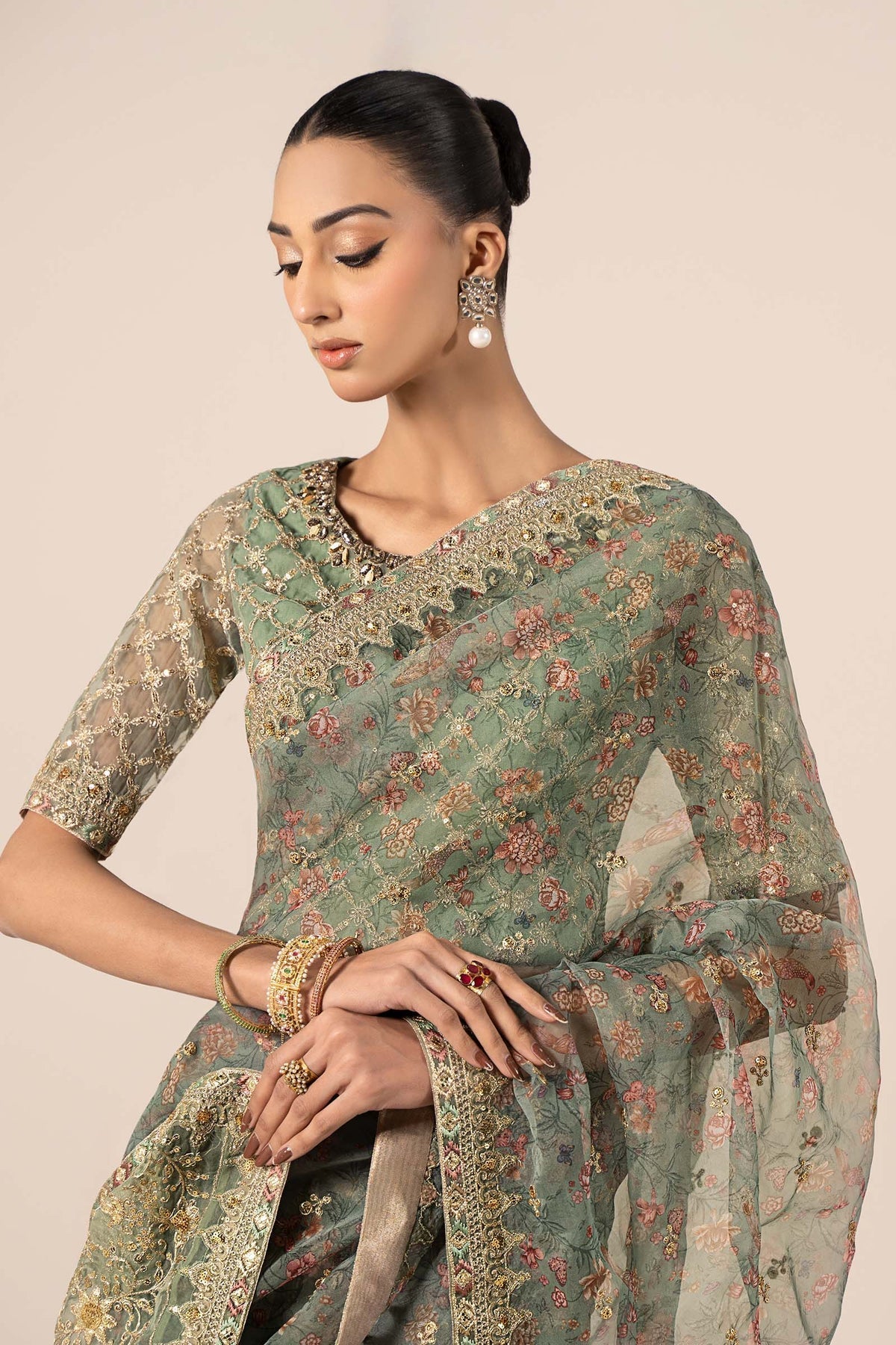 Maria B | Formal Wears | SF-EF25-08 by Maria B - Designer Dress - Type: Ladies Clothes - Available at Libayah - 100% Original