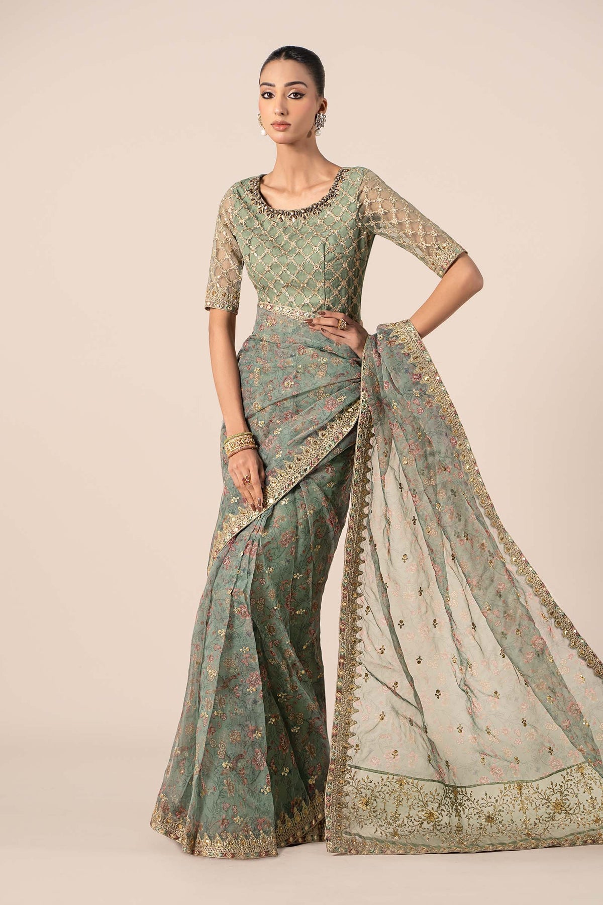 Maria B | Formal Wears | SF-EF25-08 by Maria B - Designer Dress - Type: Ladies Clothes - Available at Libayah - 100% Original