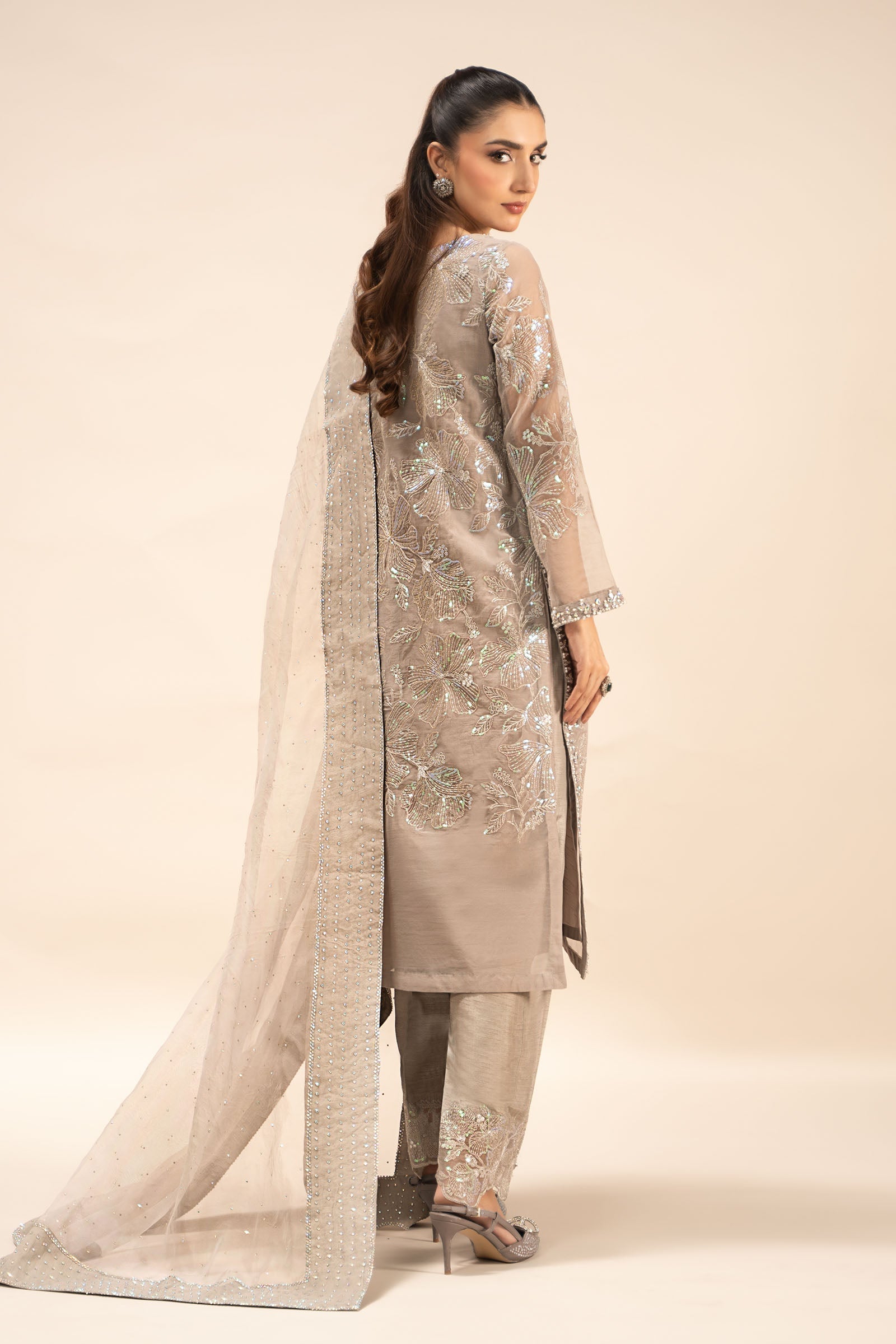 Maria B | Formal Wears | SF-EF25-15 by Maria B - Designer Dress - Type: Ladies Clothes - Available at Libayah - 100% Original